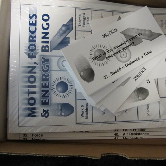 Have fun with motion/forces/energy with BINGO - Picture 3 of 3